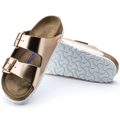Arizona Soft Footbed Leather in Color Metallic Copper | Birkenstock