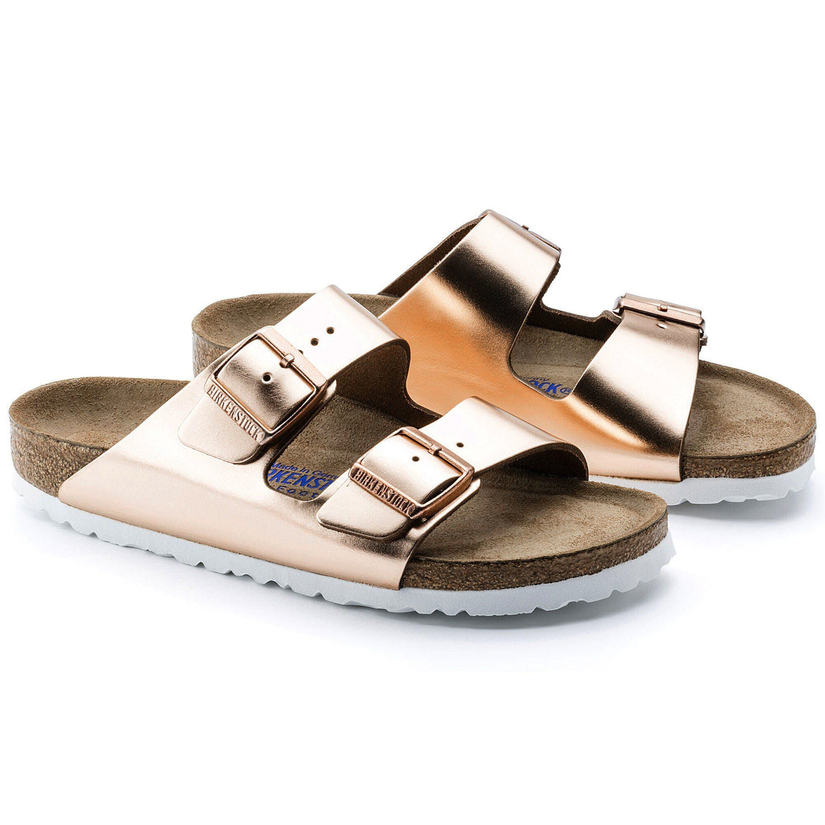 Arizona Soft Footbed Leather in Color Metallic Copper | Birkenstock