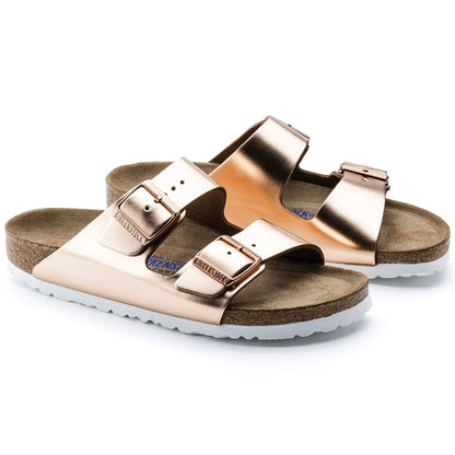 Arizona Soft Footbed Leather in Color Metallic Copper | Birkenstock