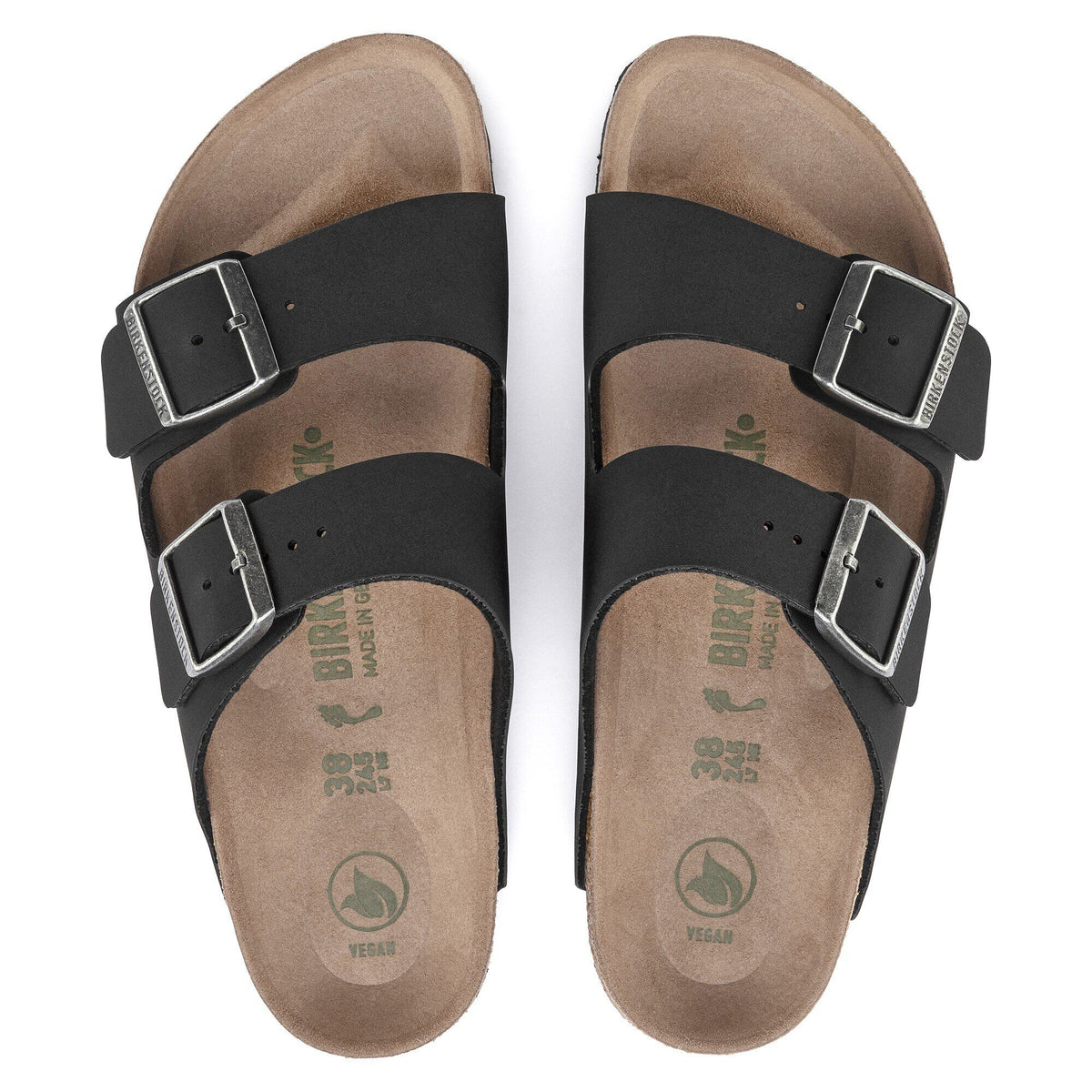 Arizona Vegan Birkibuc in Color Black | Birkenstock