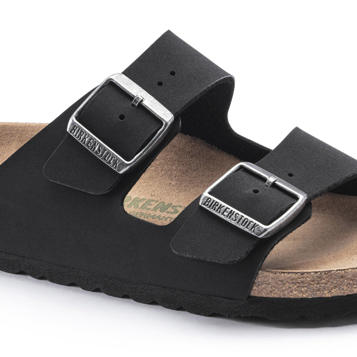 Arizona Vegan Birkibuc in Color Black | Birkenstock