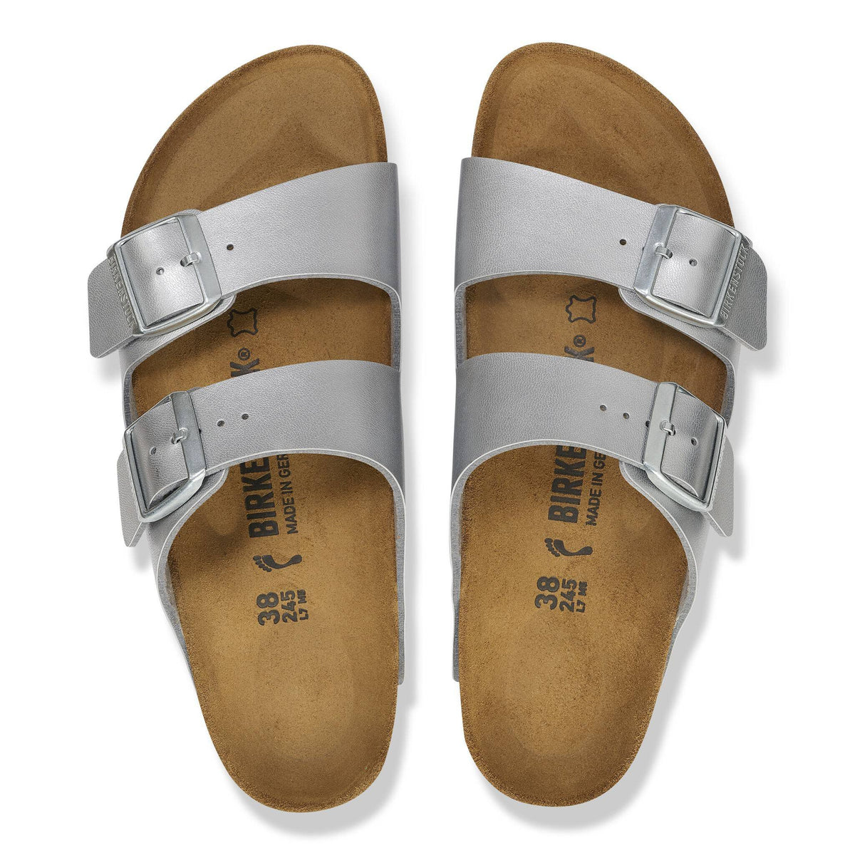 Arizona Birko-Flor in Color Silver | Birkenstock
