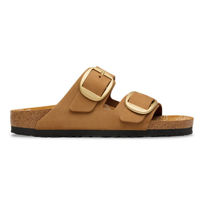 Arizona Big Buckle Nubuck Leather in Color Mink | Birkenstock
