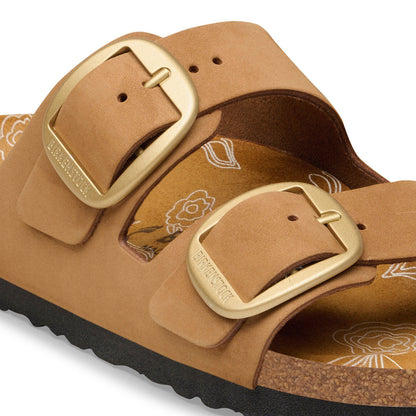 Arizona Big Buckle Nubuck Leather in Color Mink | Birkenstock