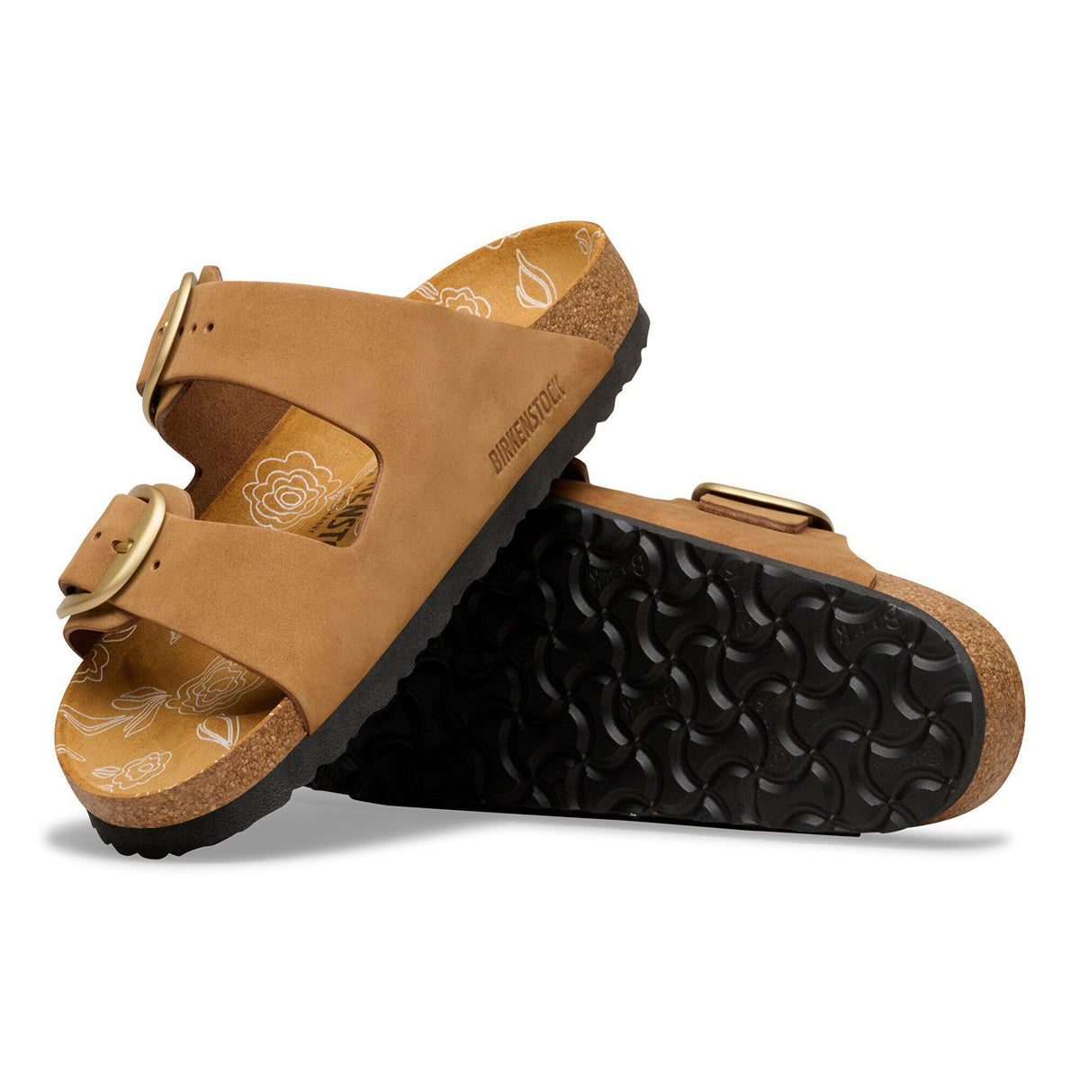 Arizona Big Buckle Nubuck Leather in Color Mink | Birkenstock