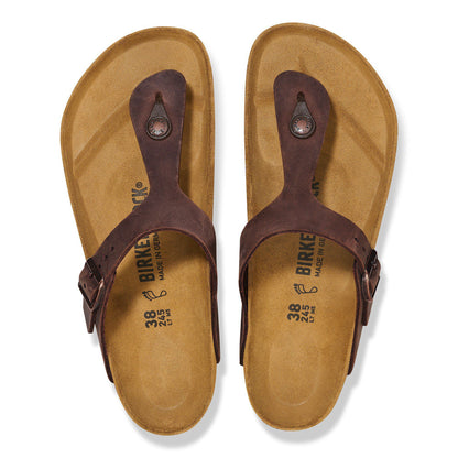 Gizeh Oiled Leather in Color Habana | Birkenstock