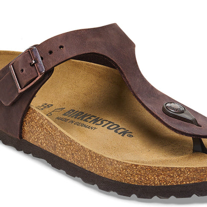 Gizeh Oiled Leather in Color Habana | Birkenstock