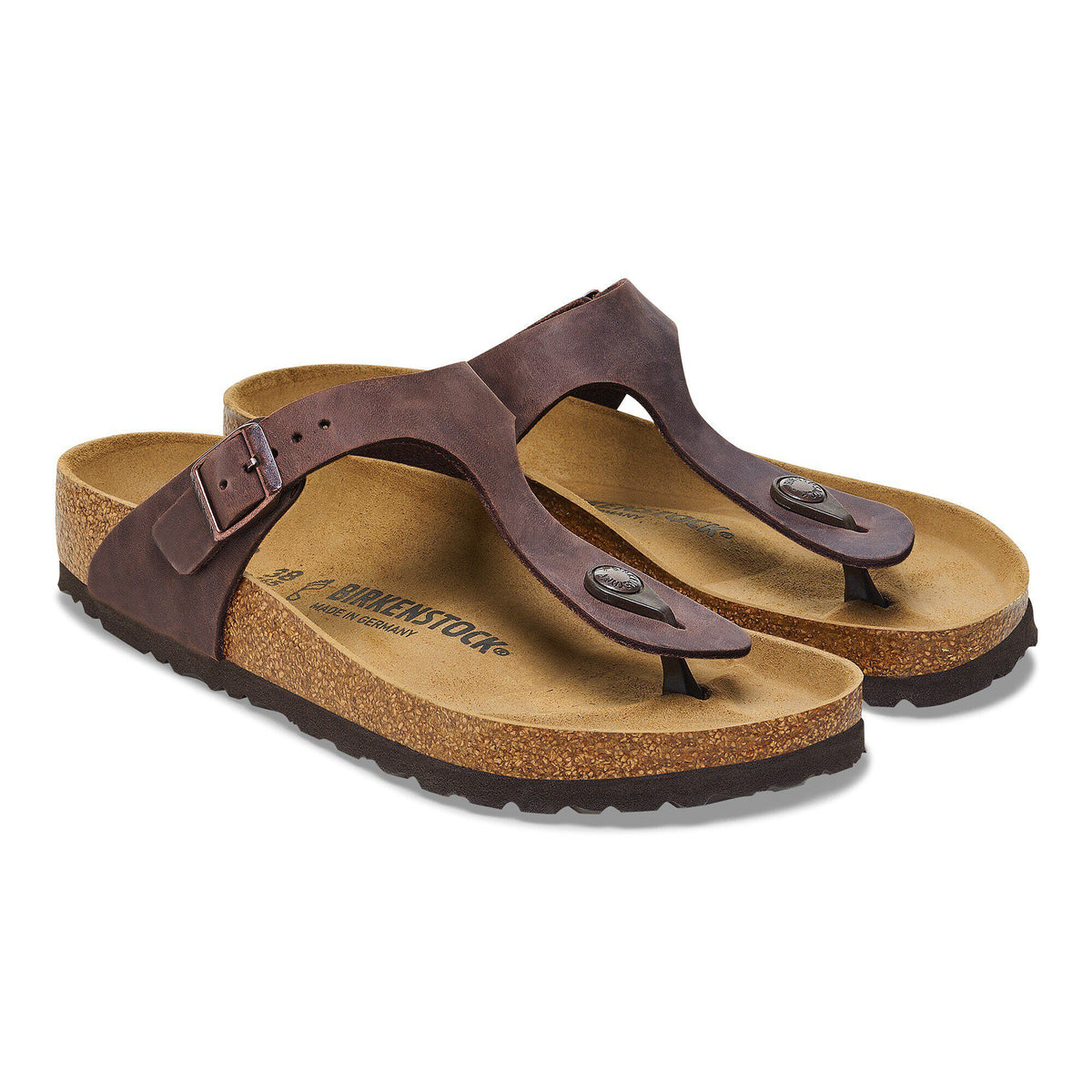 Gizeh Oiled Leather in Color Habana | Birkenstock