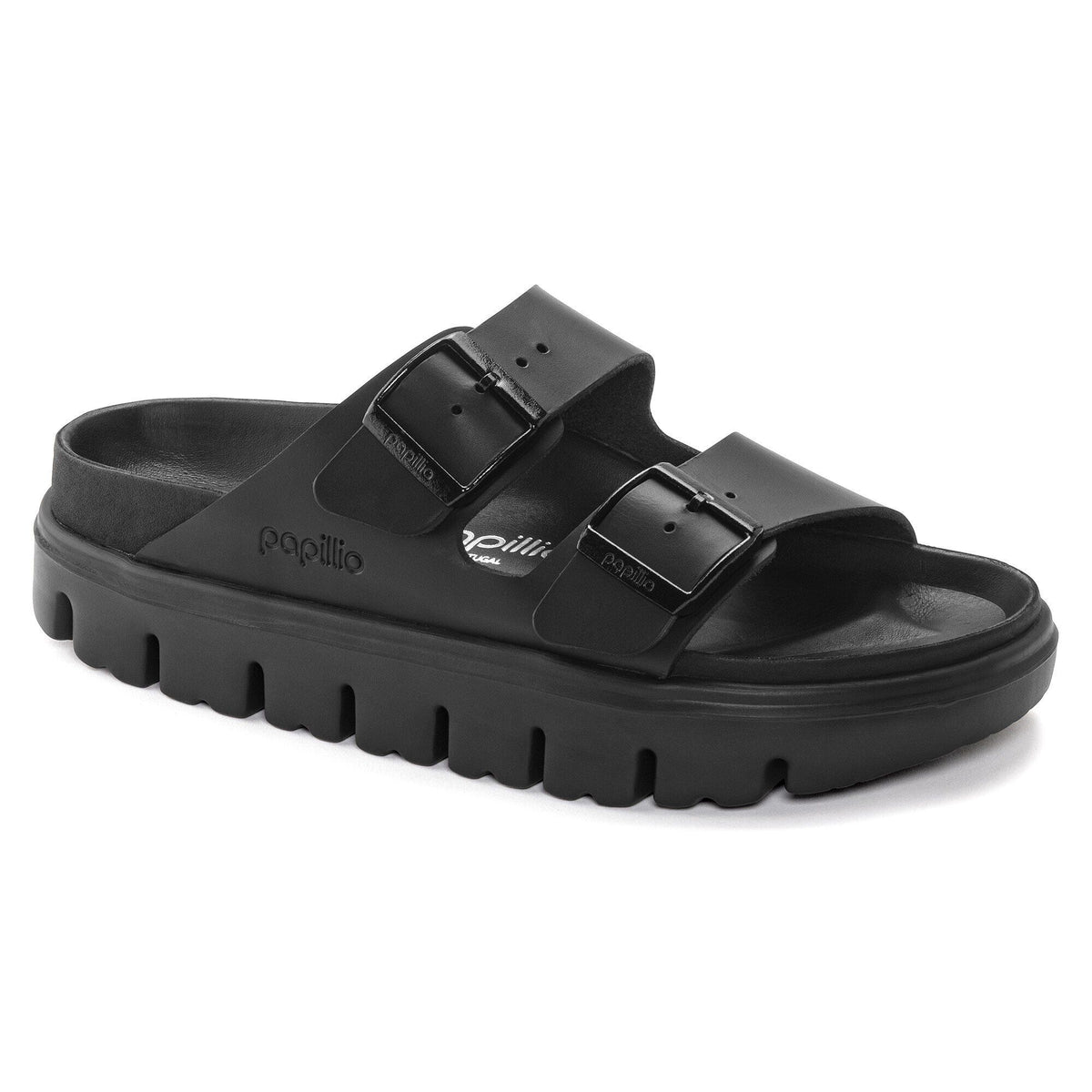 Arizona Chunky Leather in Color Black | Birkenstock