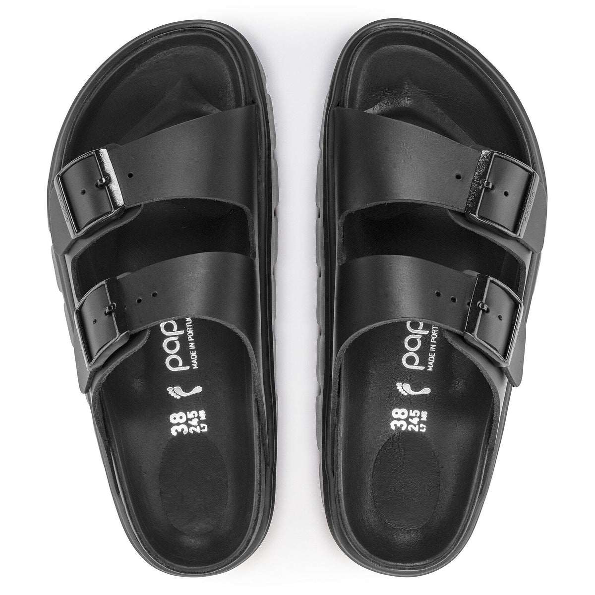 Arizona Chunky Leather in Color Black | Birkenstock