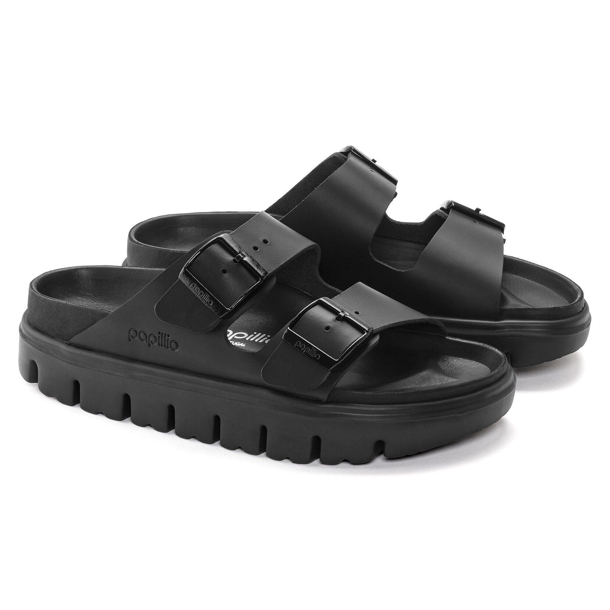 Arizona Chunky Leather in Color Black | Birkenstock