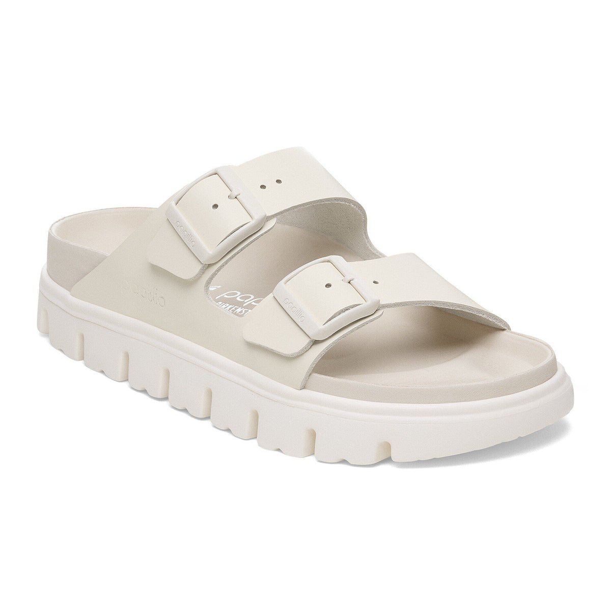 Arizona Chunky Leather in Color Eggshell | Birkenstock