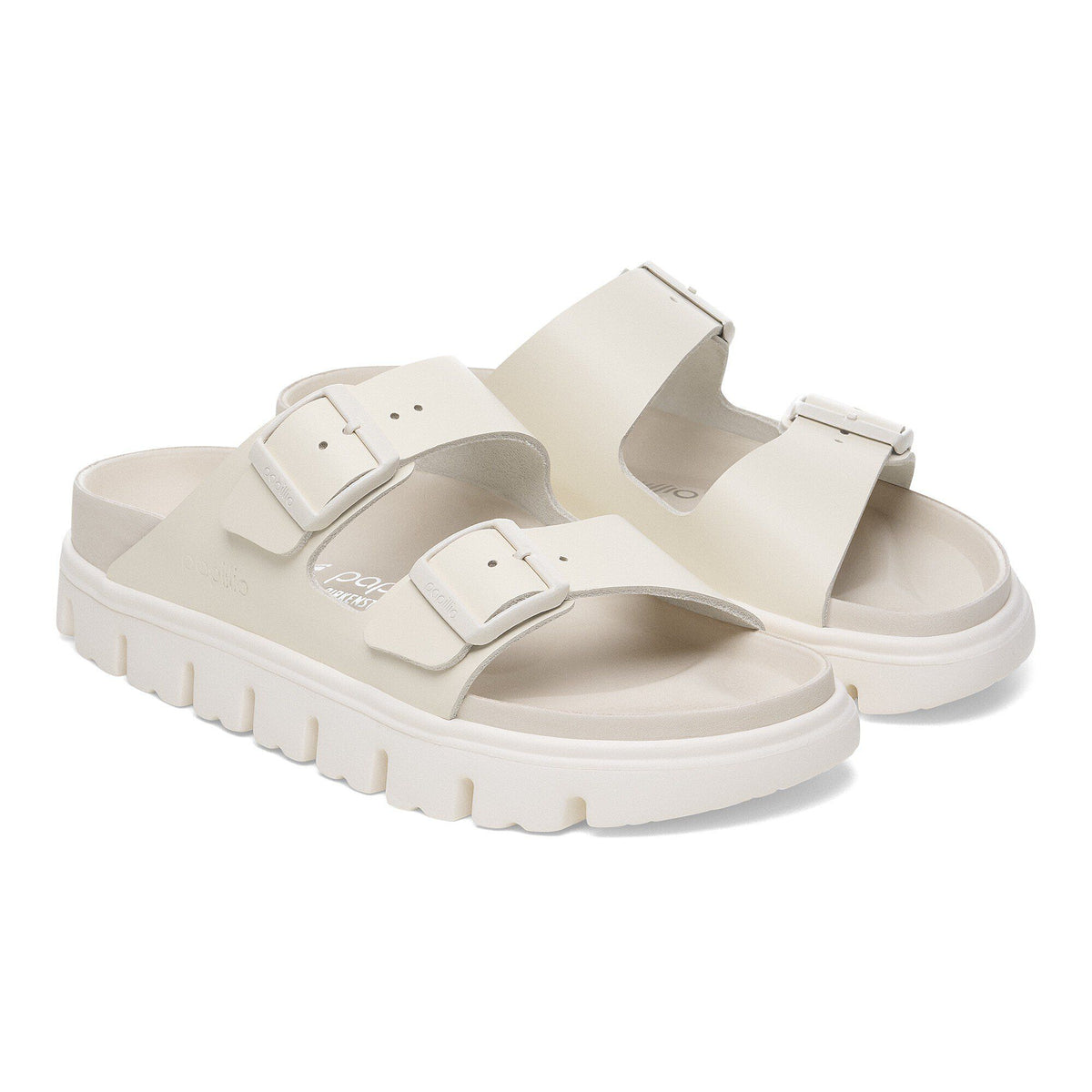 Arizona Chunky Leather in Color Eggshell | Birkenstock