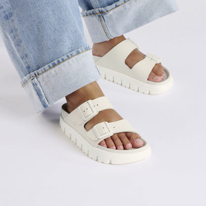 Arizona Chunky Leather in Color Eggshell | Birkenstock
