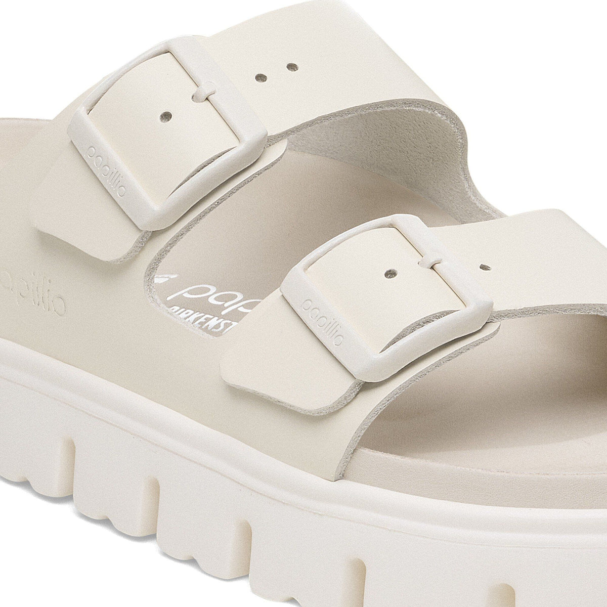 Arizona Chunky Leather in Color Eggshell | Birkenstock