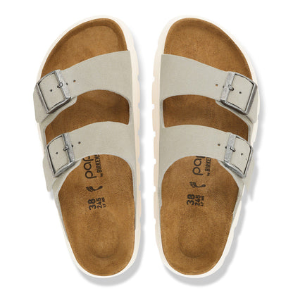 Arizona Chunky Suede Leather in Color Oyster | Birkenstock