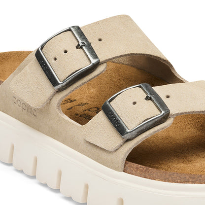 Arizona Chunky Suede Leather in Color Oyster | Birkenstock