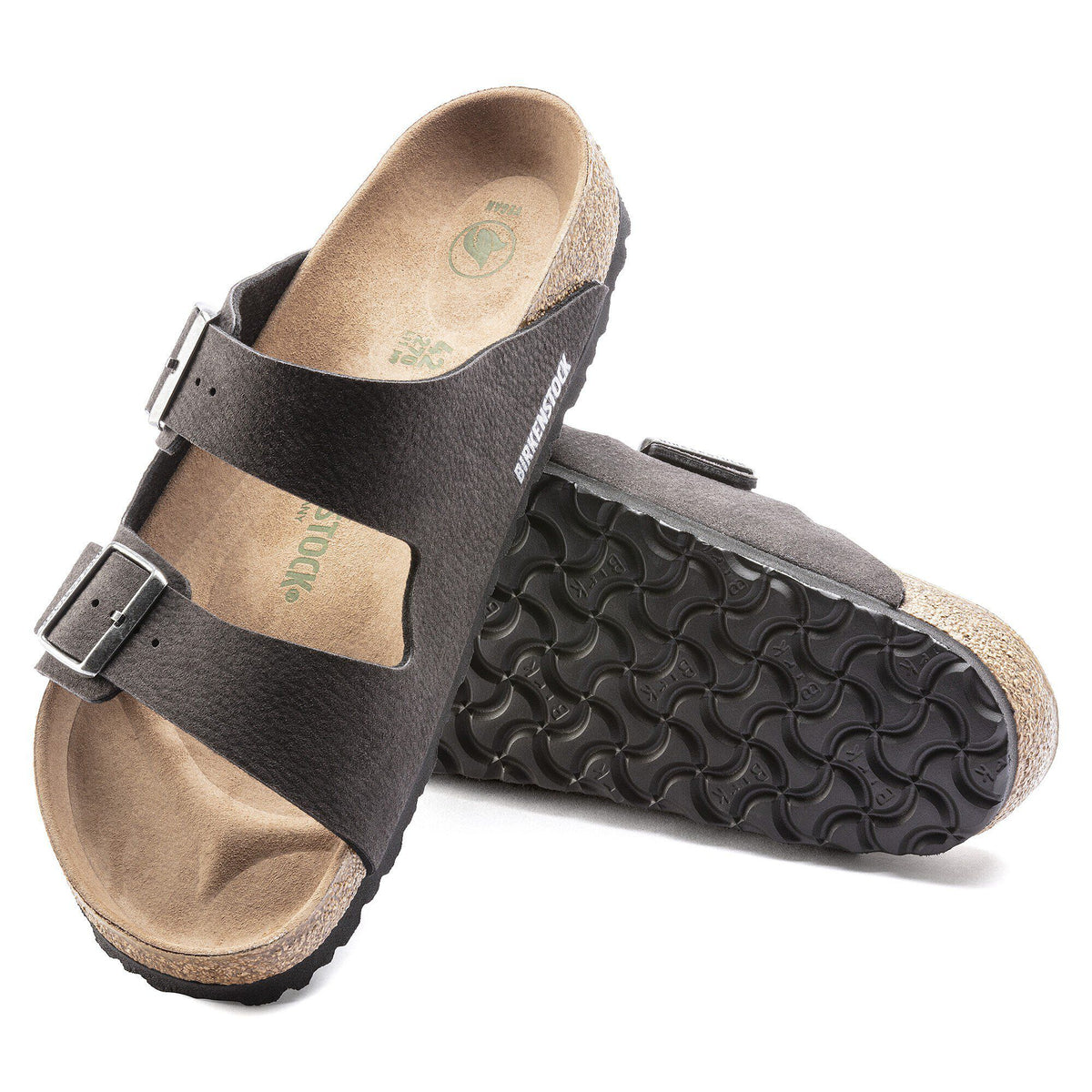 Arizona Vegan Synthetics in Color Desert Dust Black | Birkenstock