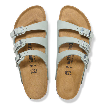 Florida Nubuck Leather in Color Pure Sage | Birkenstock