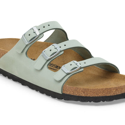 Florida Nubuck Leather in Color Pure Sage | Birkenstock
