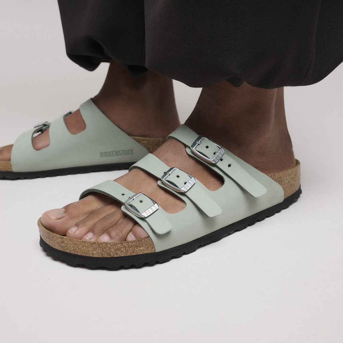 Florida Nubuck Leather in Color Pure Sage | Birkenstock
