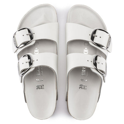 Arizona Big Buckle Leather in Color White | Birkenstock