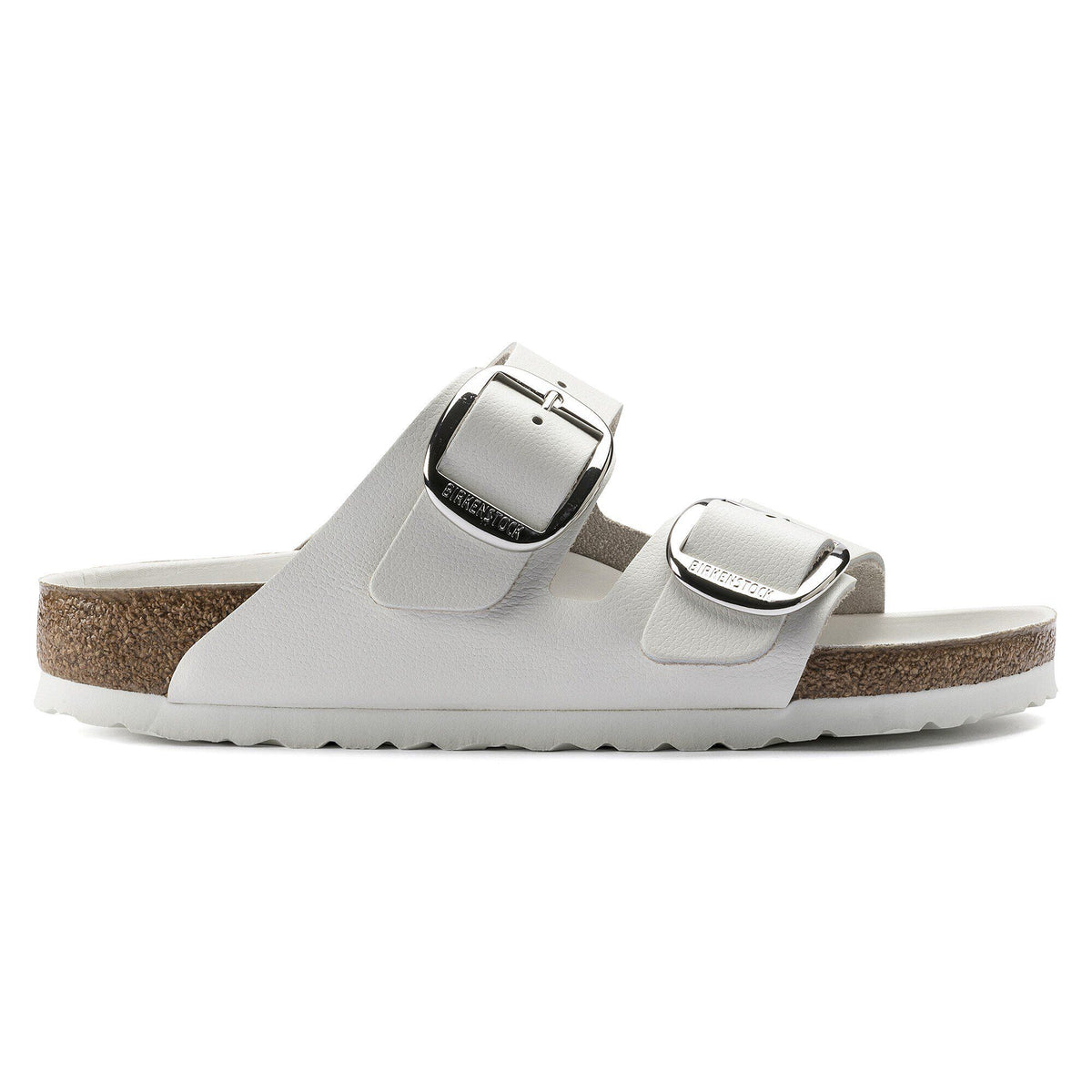 Arizona Big Buckle Leather in Color White | Birkenstock