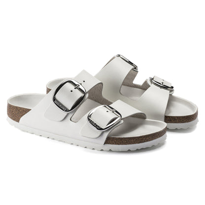 Arizona Big Buckle Leather in Color White | Birkenstock