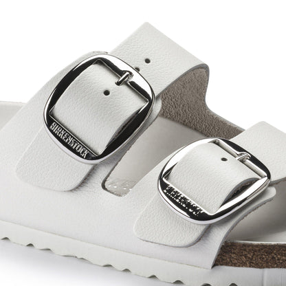 Arizona Big Buckle Leather in Color White | Birkenstock