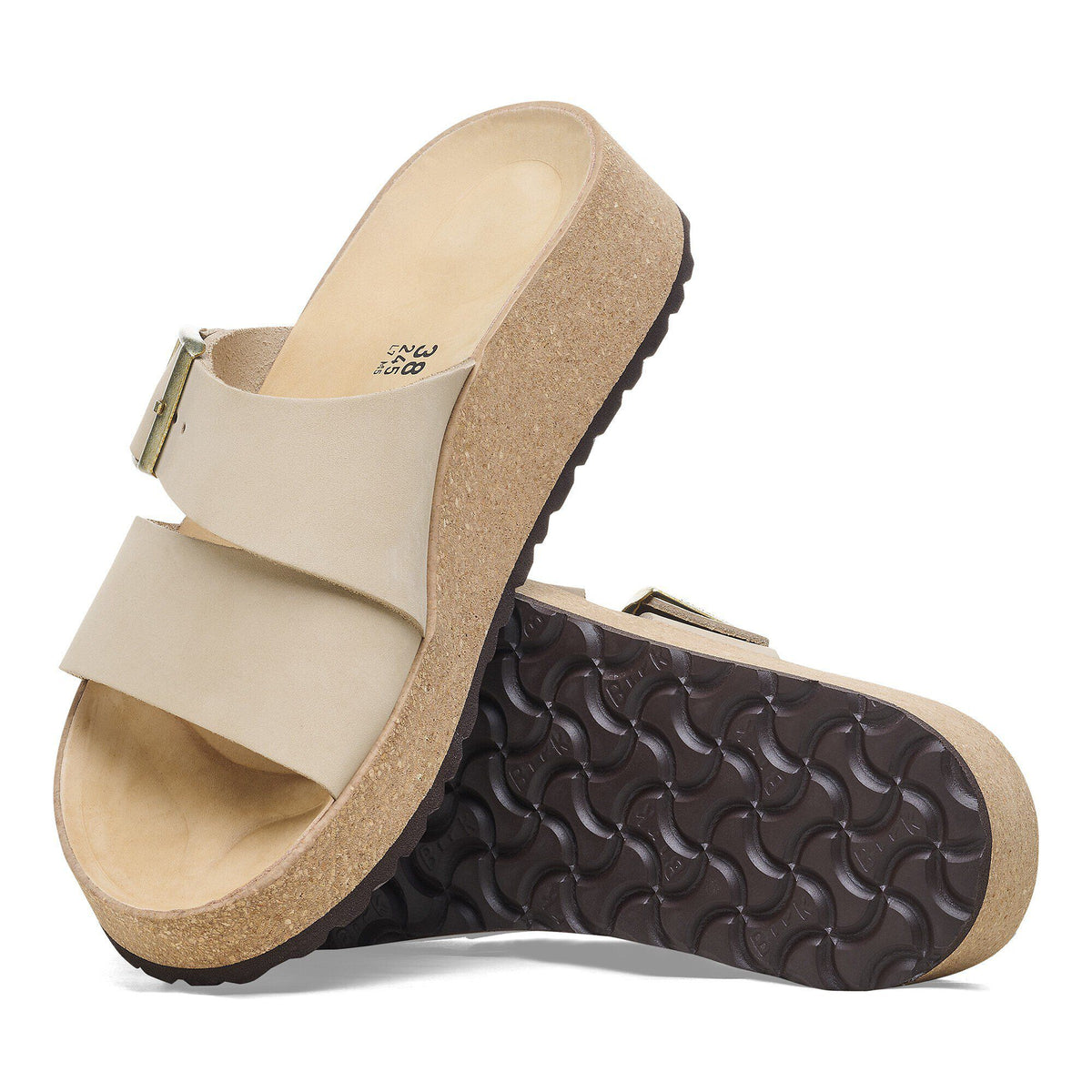 Almina Nubuck Leather in Color Sandcastle | Birkenstock