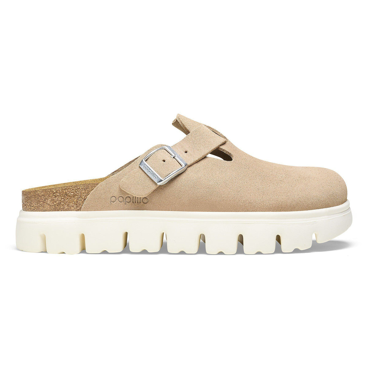 Boston Chunky Suede Leather in Color Warm Sand | Birkenstock