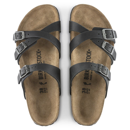 Franca Oiled Leather in Color Black | Birkenstock