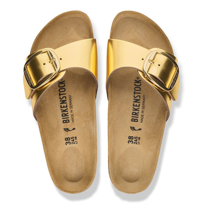 Madrid Big Buckle Leather in Color Gold | Birkenstock
