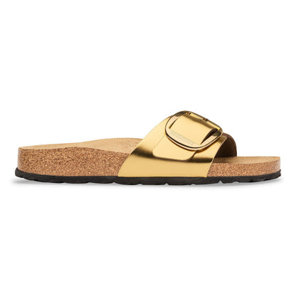 Madrid Big Buckle Leather in Color Gold | Birkenstock