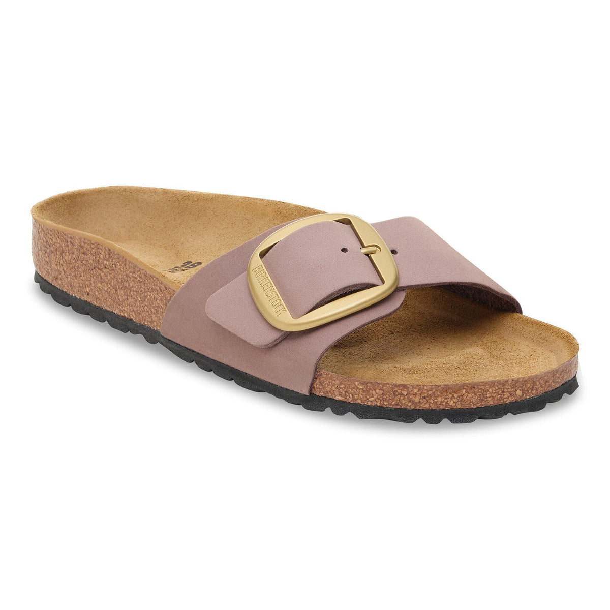 Madrid Big Buckle Nubuck Leather in Color Faded Purple | Birkenstock