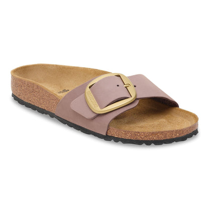 Madrid Big Buckle Nubuck Leather in Color Faded Purple | Birkenstock