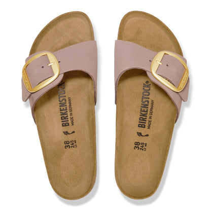 Madrid Big Buckle Nubuck Leather in Color Faded Purple | Birkenstock