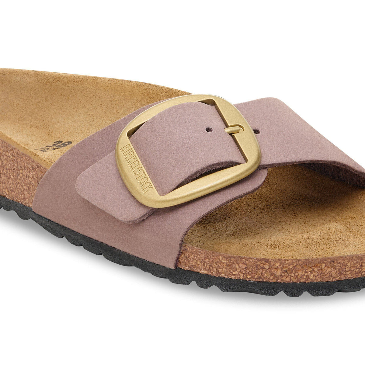 Madrid Big Buckle Nubuck Leather in Color Faded Purple | Birkenstock