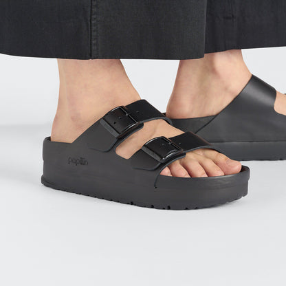 Arizona Flex Platform Leather in Color Black | Birkenstock