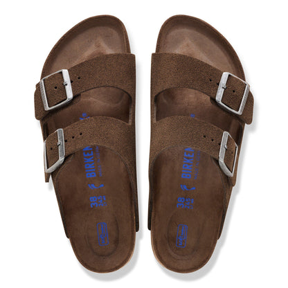 Arizona Soft Footbed Suede Leather in Color Carafe Tonal | Birkenstock
