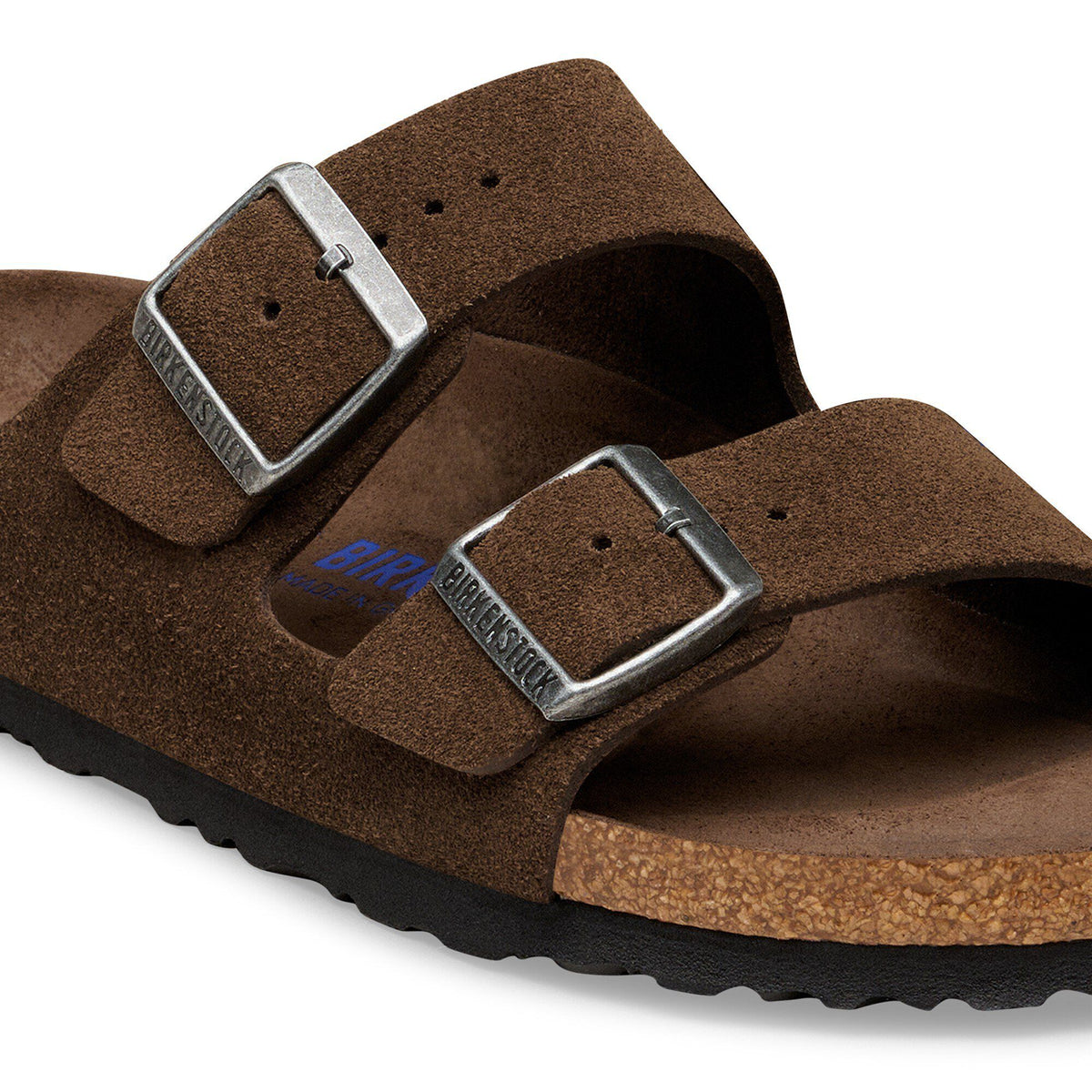 Arizona Soft Footbed Suede Leather in Color Carafe Tonal | Birkenstock