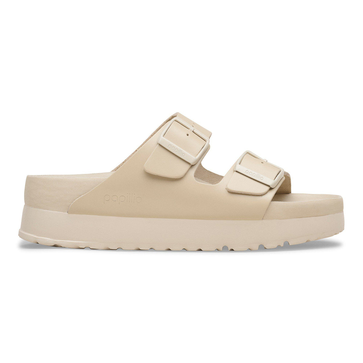 Arizona Flex Platform Leather in Color Oyster | Birkenstock