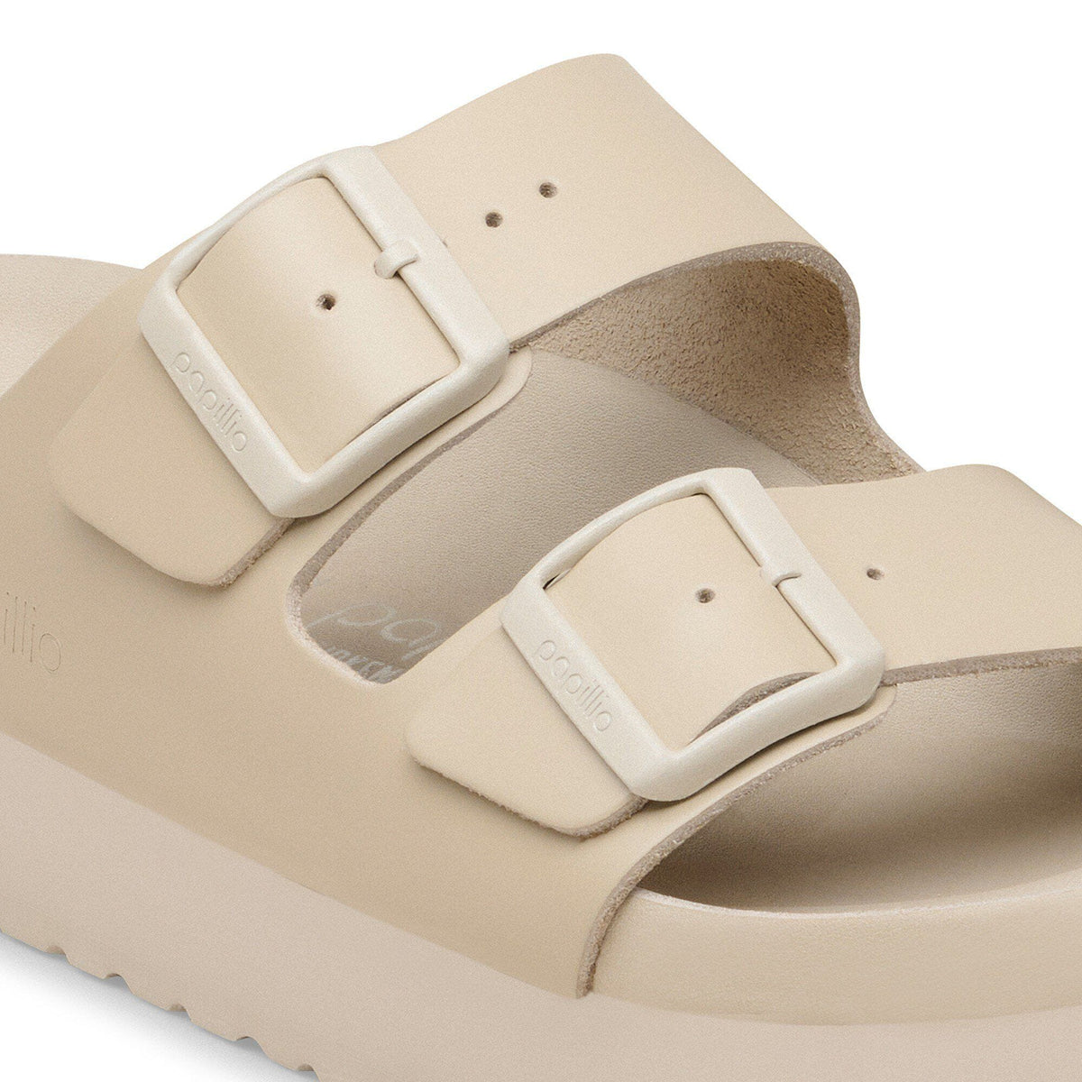 Arizona Flex Platform Leather in Color Oyster | Birkenstock