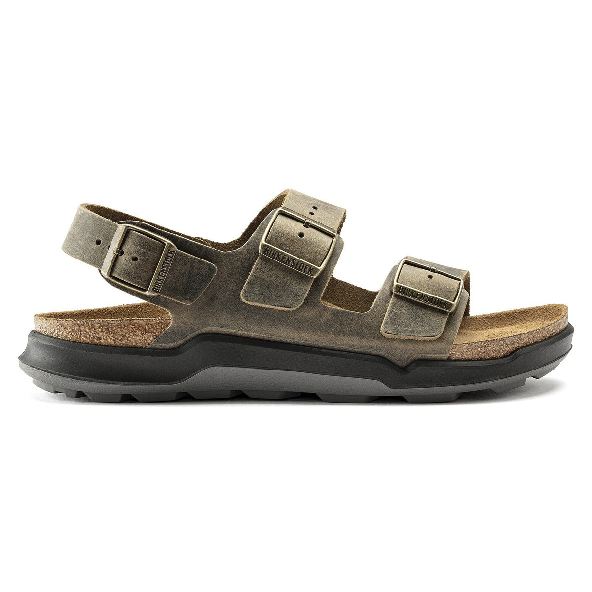 Milano Crosstown Men Oiled Leather in Color Faded Khaki | Birkenstock