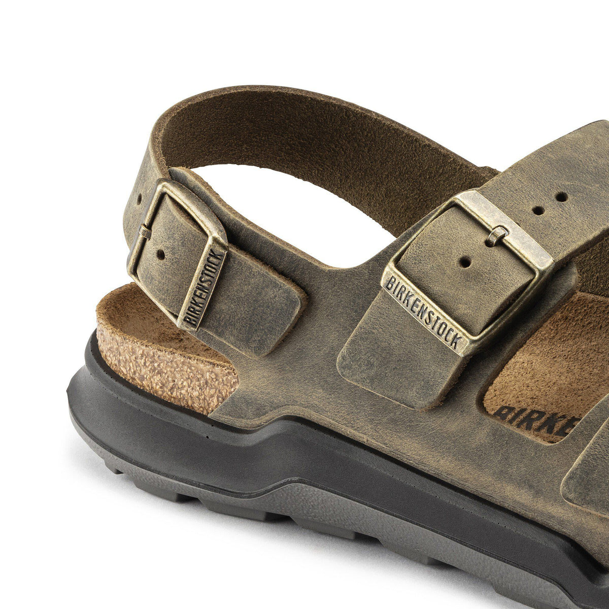 Milano Crosstown Men Oiled Leather in Color Faded Khaki | Birkenstock