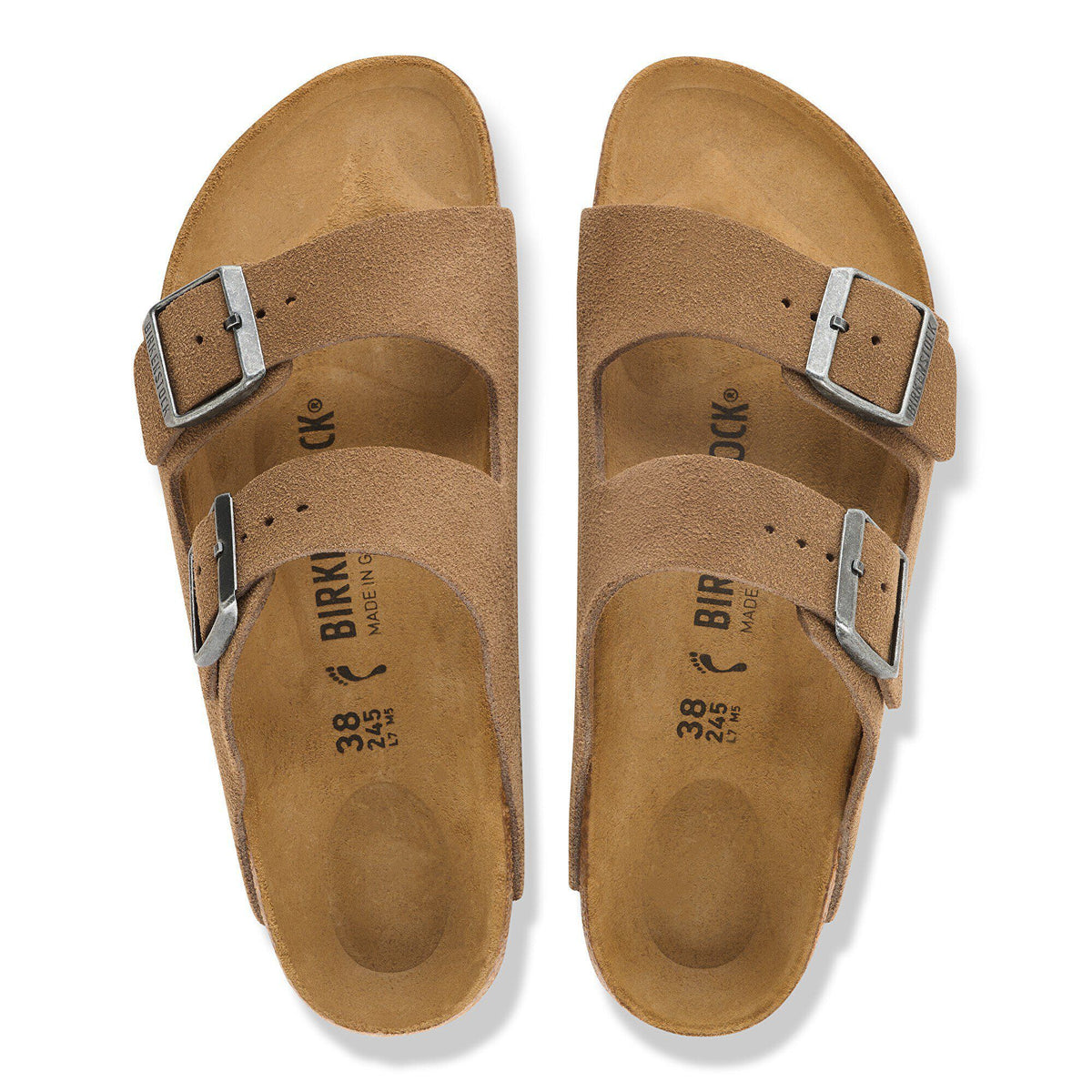 Arizona Suede Leather in Color Dark Tea | Birkenstock