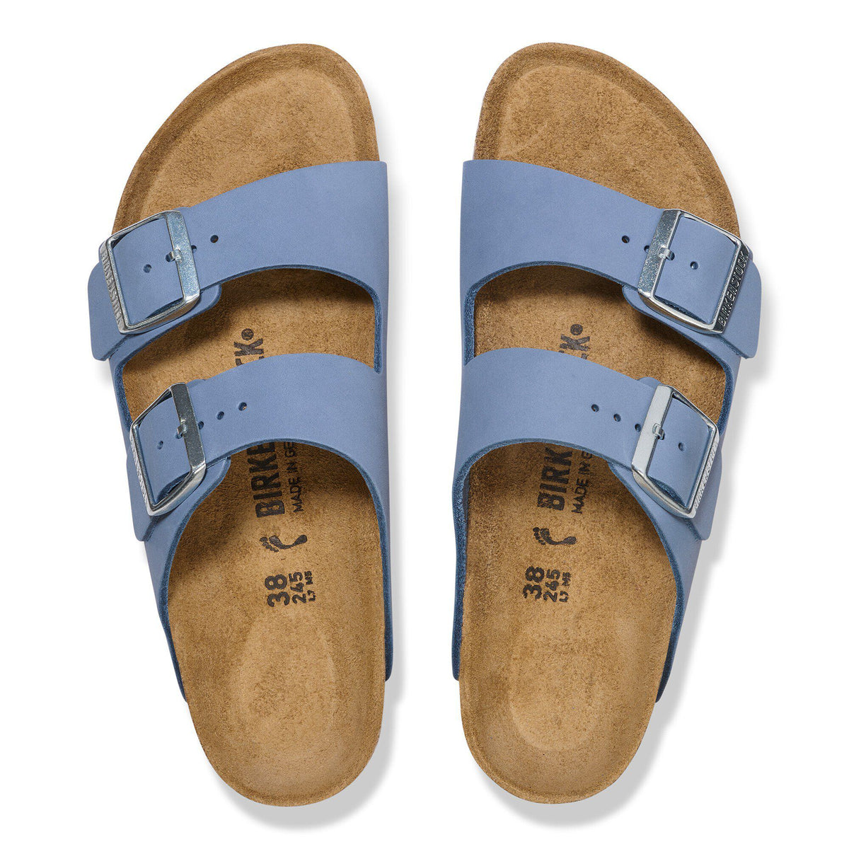 Arizona Nubuck Leather in Color Stone Blue | Birkenstock