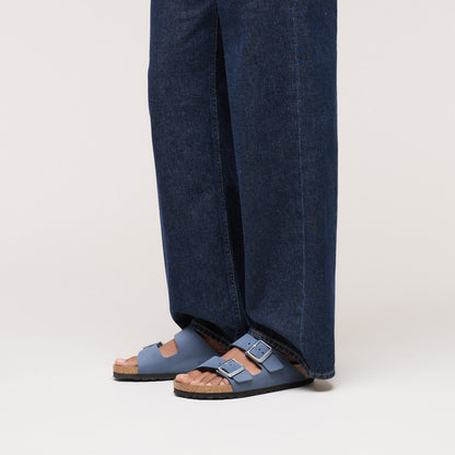 Arizona Nubuck Leather in Color Stone Blue | Birkenstock