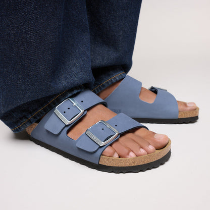 Arizona Nubuck Leather in Color Stone Blue | Birkenstock
