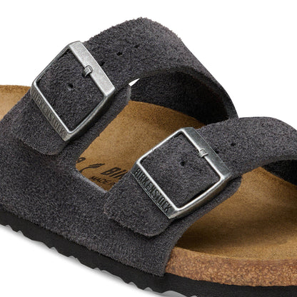 Arizona Suede Leather in Color Charcoal | Birkenstock